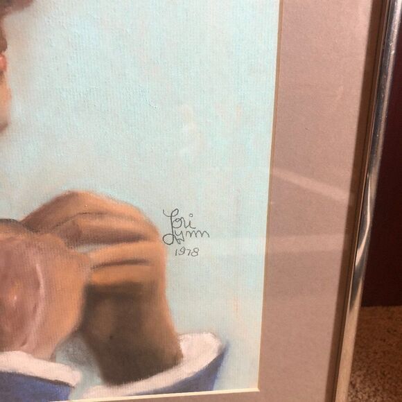 Original Framed Art By Lori Pastel "Soldier" - Picture 2 of 5